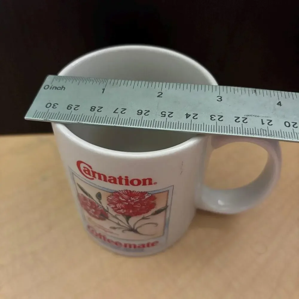 Vintage Dianthus Coffee-Mate Botanical Mug Collector's Series Non-Dairy Creamer